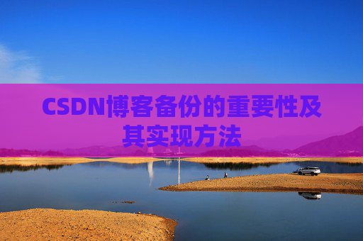 CSDN博客备份的重要性及其实现方法